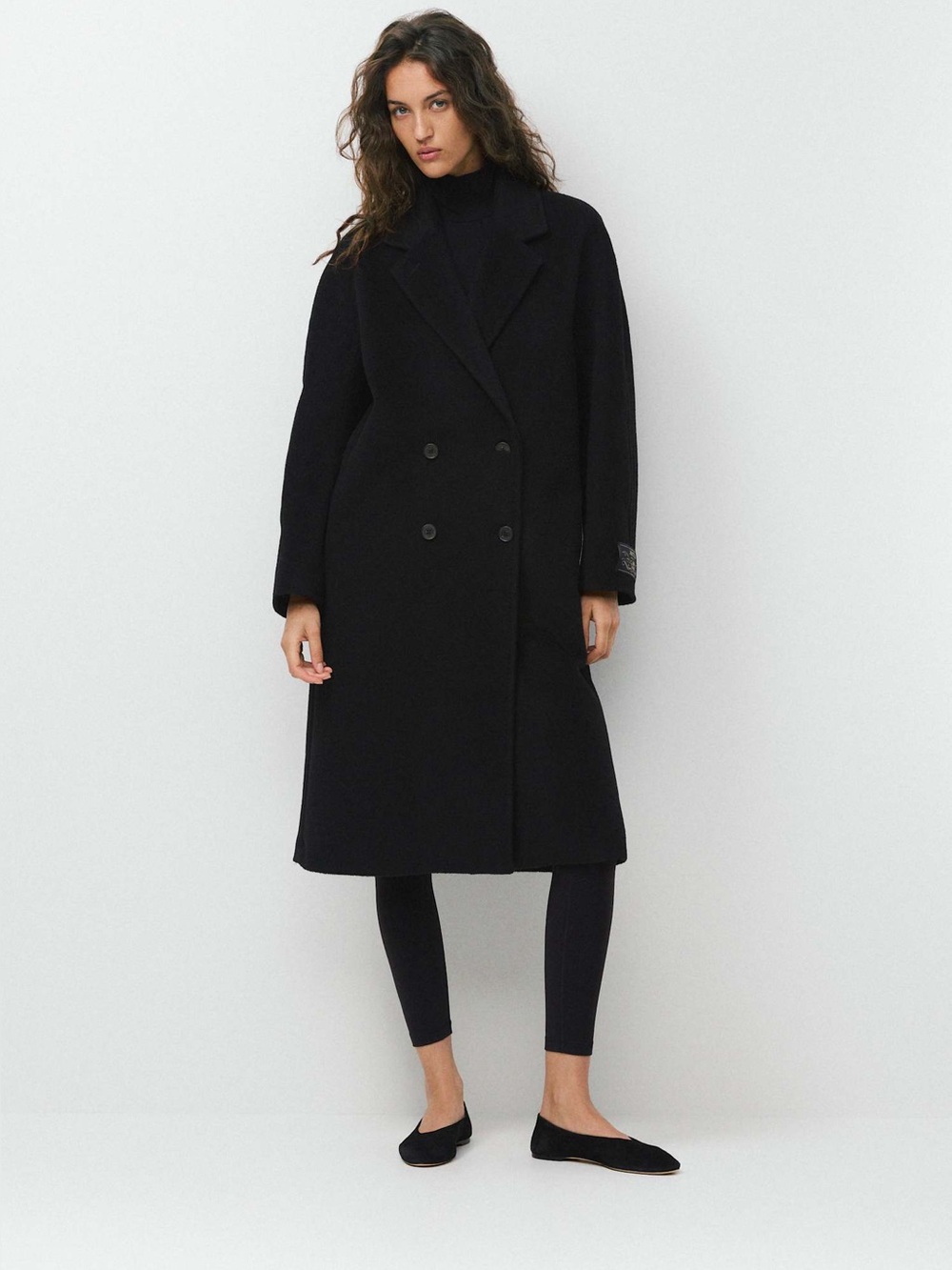 Aritzia The Slouch™ Coat - (Re)Camel Wool Sz S Black